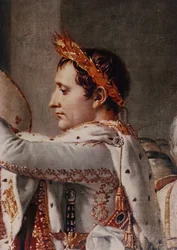 Die Weihe des Kaisers Napoleon (1769-1821) und die Krönung der Kaiserin Josephine (1763-1814) durch Papst Pius VII (1742-1823) am 2. Dezember 1804, 1806-07 (Detail)